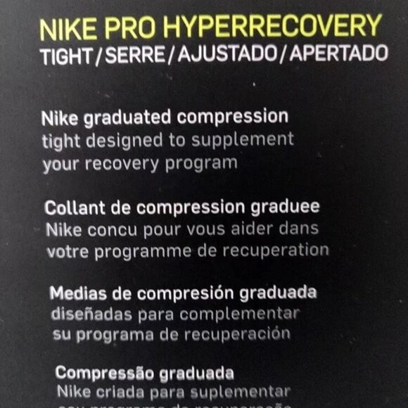 Nike Men XL Pro Hyperrecovery Black Training Compression Tights 812988-010 $150 - Picture 13 of 13